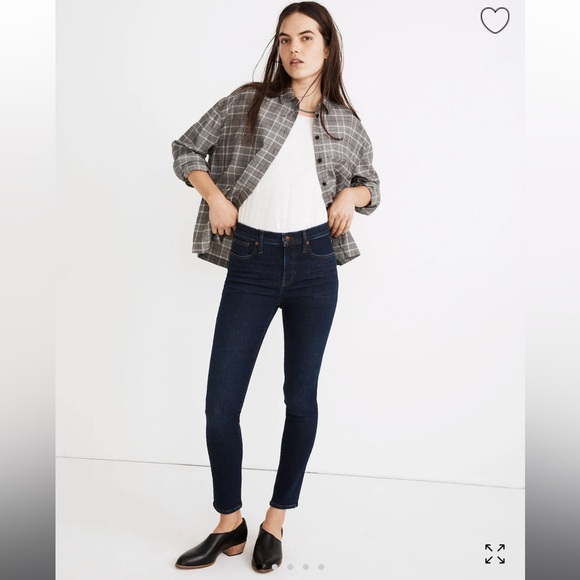 Madewell 9" Mid-Rise Skinny Jeans in Orland Wash: TENCEL™ Denim Edition, Size 29 - Picture 1 of 17